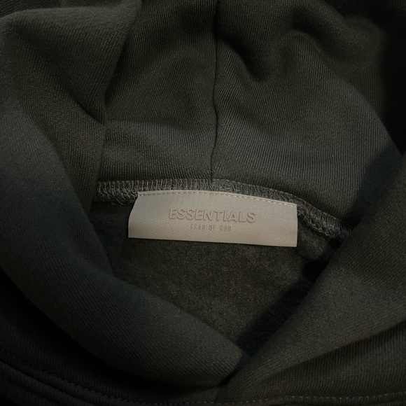 Essentials Relaxed Fit Grey Hoodie (Size: L)